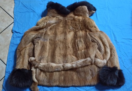 Pelliccia visone mogano con - di,
